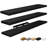 Sorbus Floating Shelves for Wall - Set of 3 Extra Long Floating Shelves for Bedroom, Kitchen, Living Room, Bathroom Shelves, Farmhouse Home Decor - Wall Mounted Floating Shelves -  Extra Large, Black-124322117-109748801