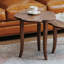 Petite table basse en noyer et prune
