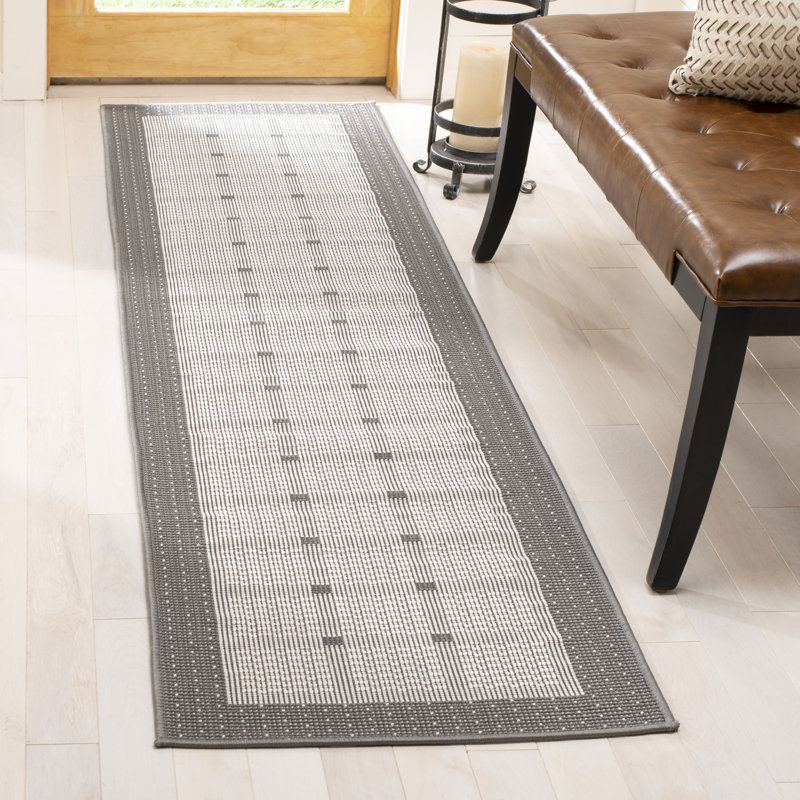 Abass Performance Machine Washable Geometric Indoor/Outdoor Area Rug, Runner 2' x 8'