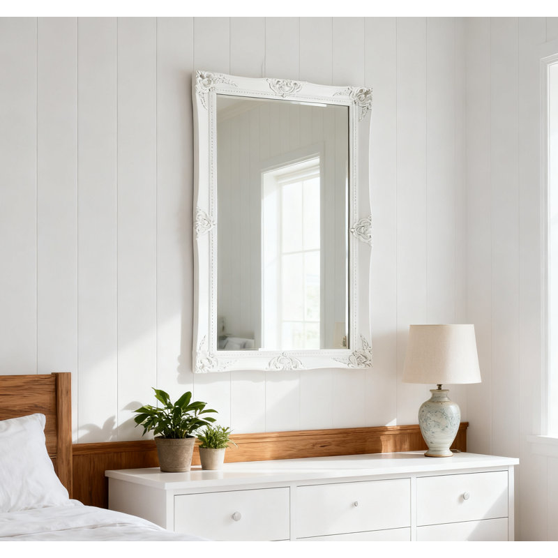 Rectangle Mirror, White