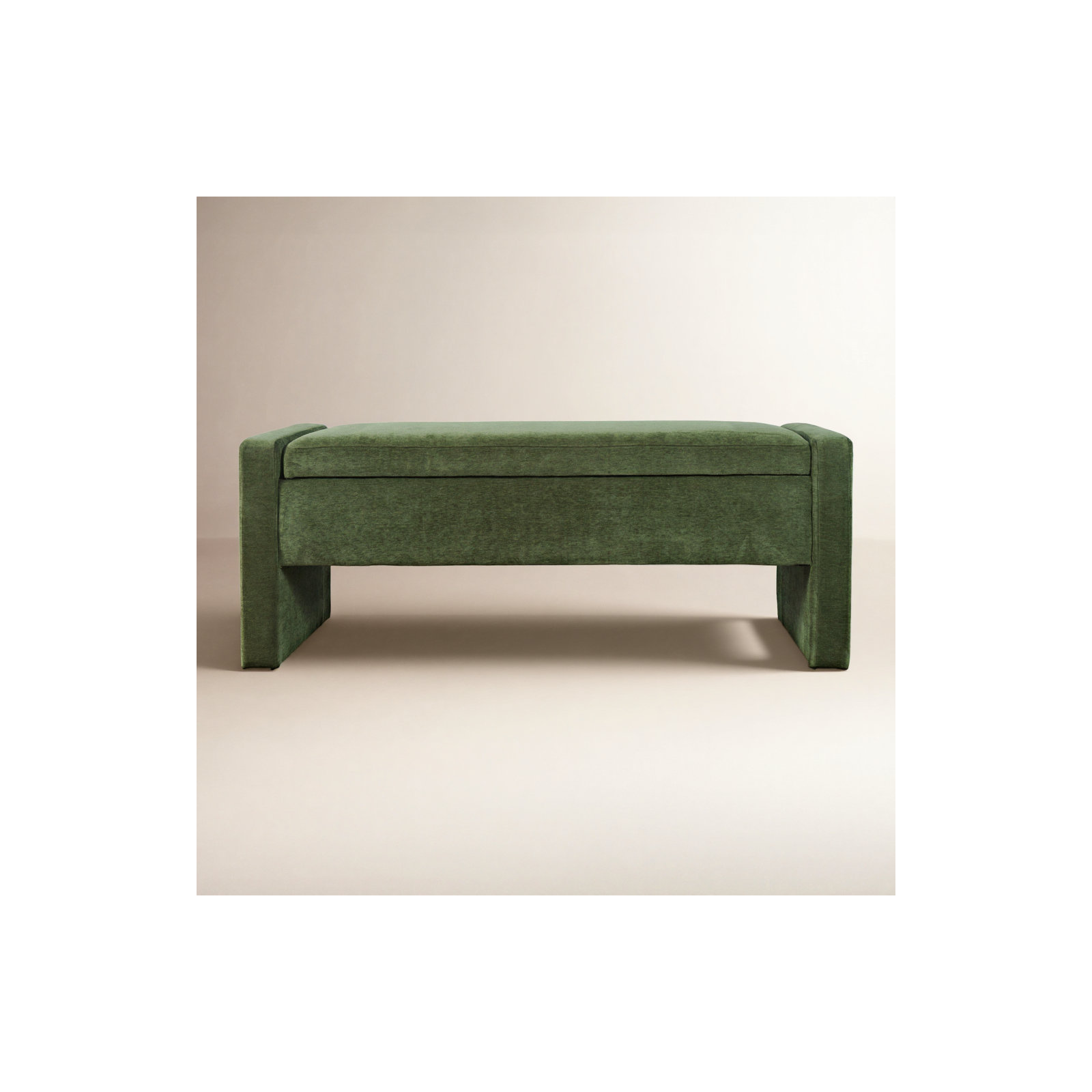 Sharpay Upholstered Storage Bench, Braun Forest