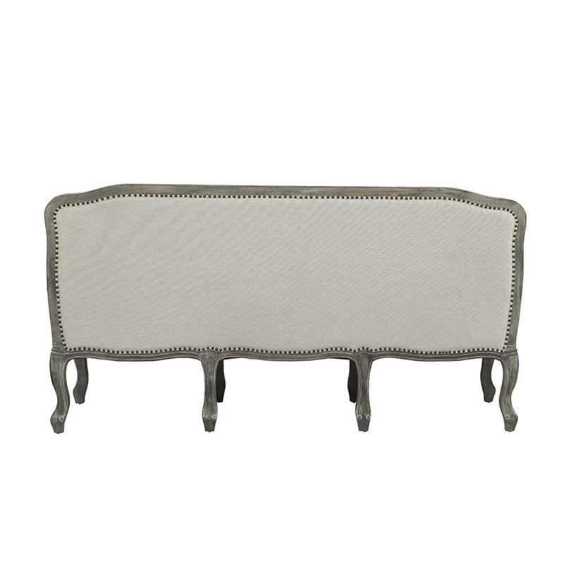 Argan Upholstered Sofa in Cream and Brown