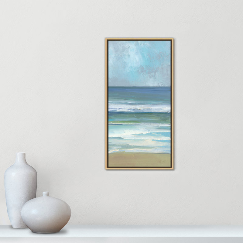 Gentle Waves II - Pananel Version Print par Sally Swatland, Espresso, H 31,5 po x l 16,5 po
