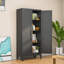 Armoire de rangement en métal avec tablettes réglables-327184952