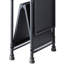 Console pliable en métal et bois synthétique - 3 niveaux, noir sableux / finition bronze foncé, 3 tablettes de style industriel, noir / bronze