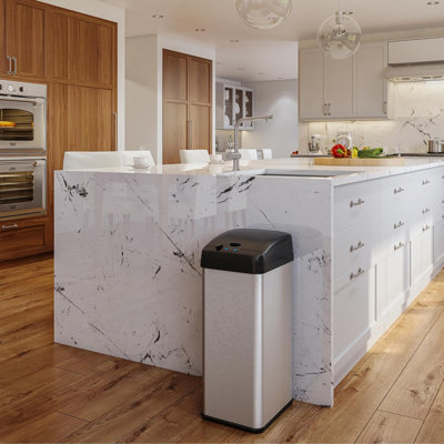Deodorizer Automatic Touchless Stainless Steel 13 Gallon Motion Sensor Trash Can