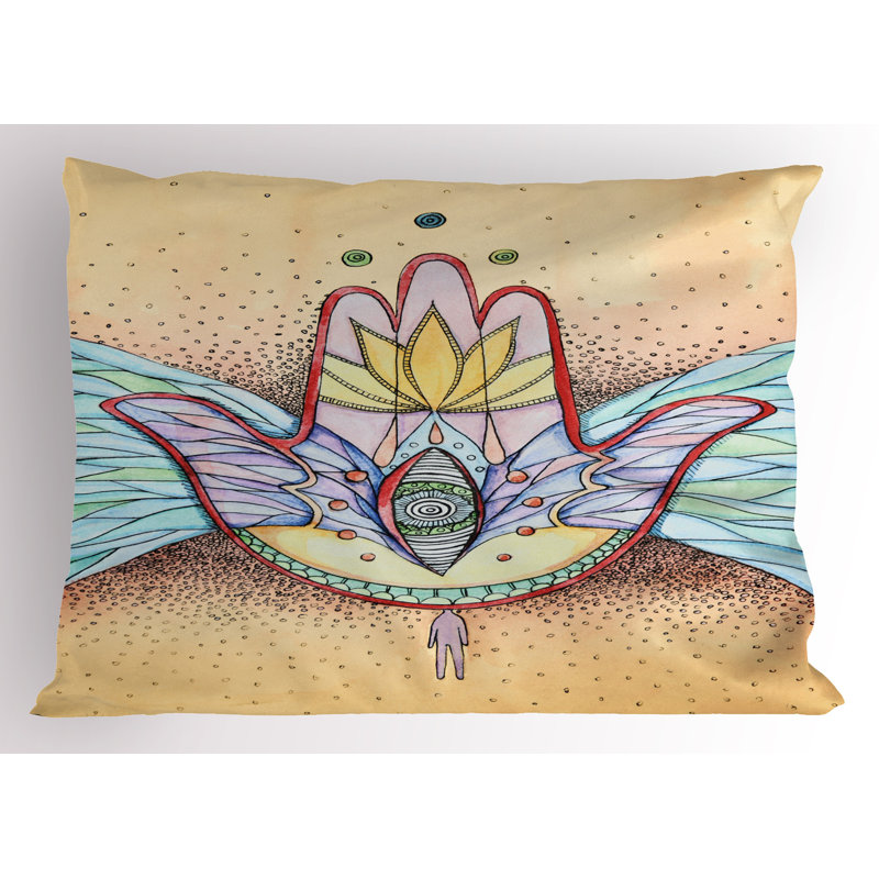 Taie décorative 2 pièces Ambesonne Hamsa, H 20 po x l 26 po