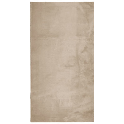 Rug "HUARTE" Short Pile Soft and Washable Sand