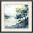 Whispers in the Wind Modern Landscape Black Framed Wall Art