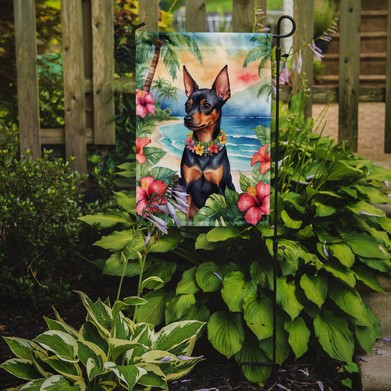 Drapeau de jardin en polyester double face H 15,5 po x l 11,25 po