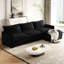 Coussin surdimensionné en velours côtelé à assise profonde pour tissu détendu avec 3 coussins