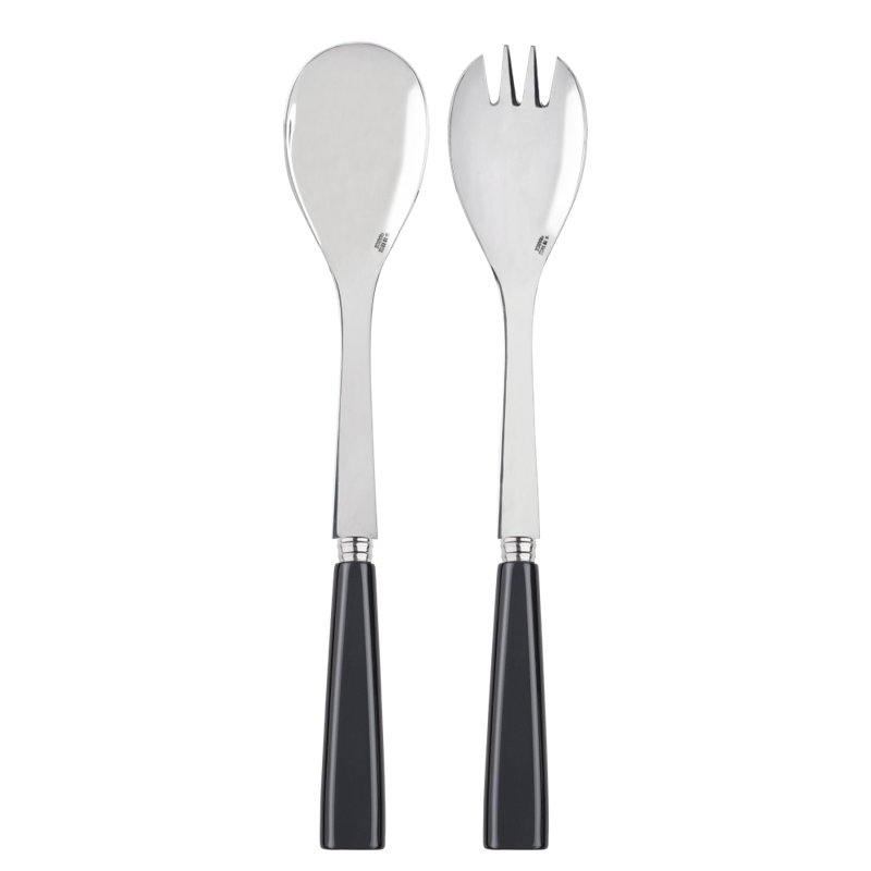 Sabre Paris - Salad Cutlery Set Icône, Dark Grey