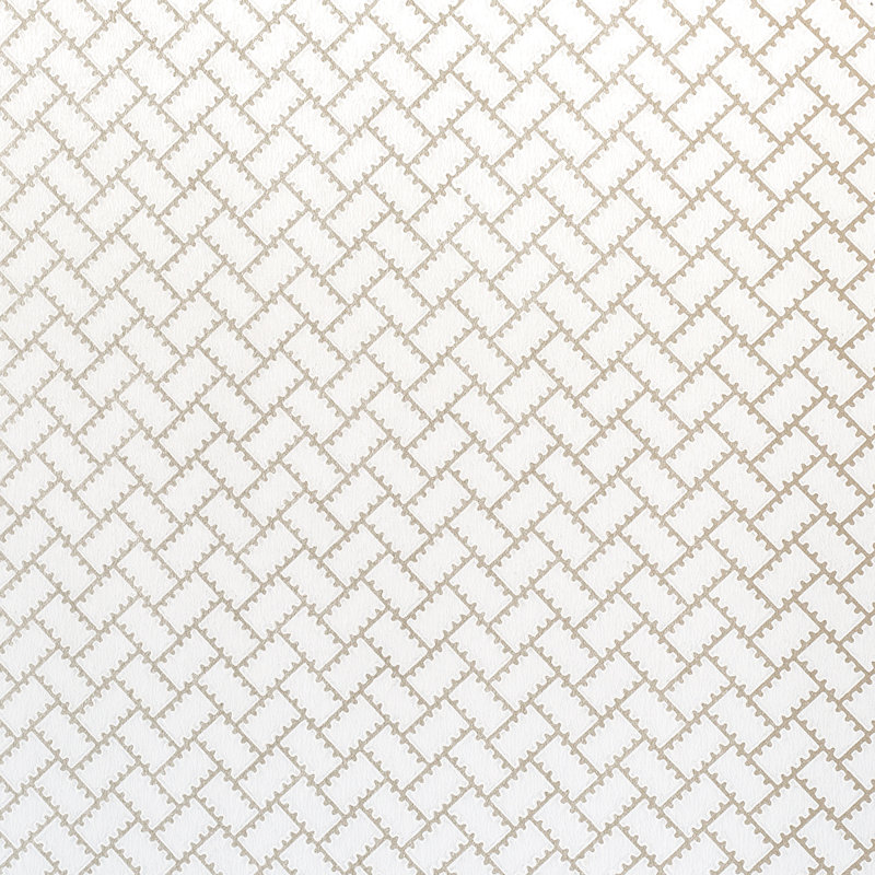 Papier peint Schumacher x Neisha Crosland Parterre, Argent