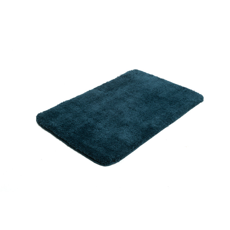 Rectangle Bath Rug, 70 x 120 cm, Petrol