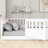 Etian Floor bed, integral construction with super high security barrier, door, children's floor bed frame, Montessori children's floor bed-1628931820-1610811331