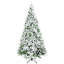Arbre de Noël artificiel avec pointes enneigées-382966142
