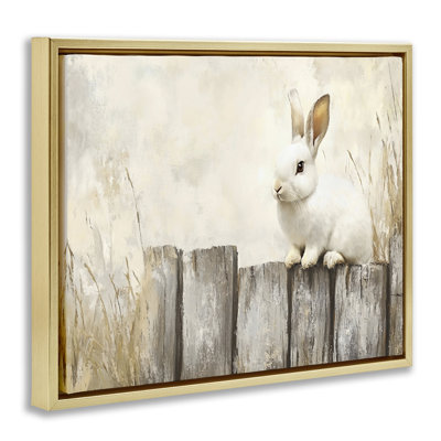 «Bunny On The Fence Floater», art mural par Franklyn Gregory