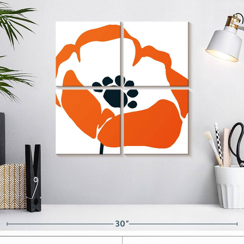 Harnek Pop Art Floral III, H 18 po x l 18 po
