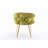 Velvet Single Chair With Comfortable Padding, For Home And Bedroom Use, Olive Modern Accent Chair, Seating Experience - Of 2-593452820-570044710