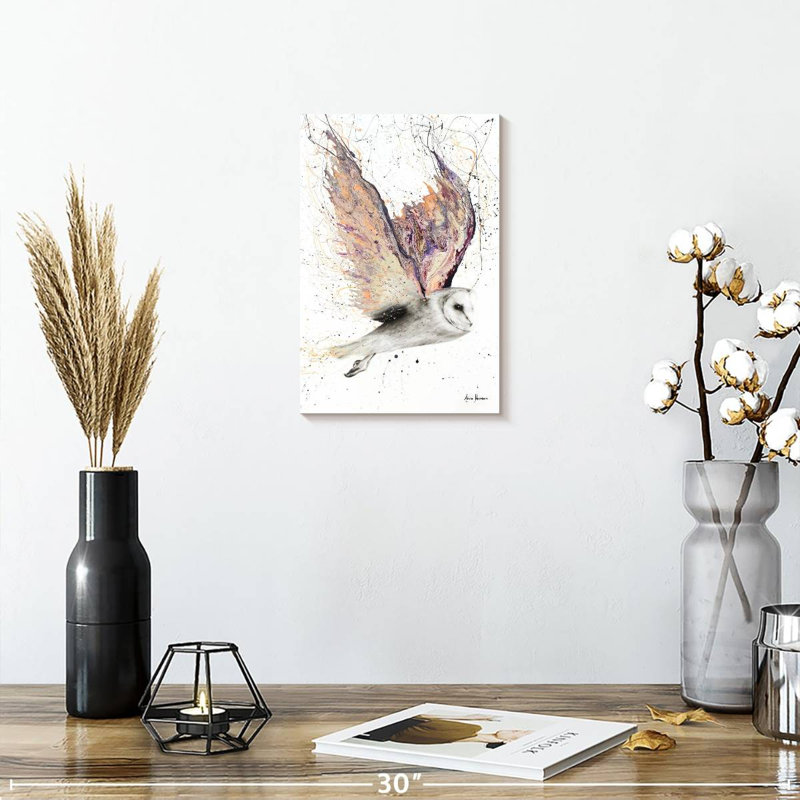 Brampt Heart Winged Owl, 12" H x 8" W