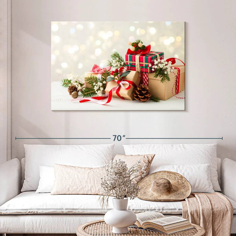 Cadeaux de Noël, H 30 po x l 45 po