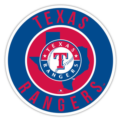 Texas Rangers Bright Line – Circle With State