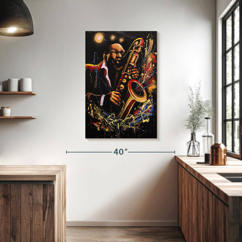 Abarca Jazz Acrylic, 39" H x 26" W