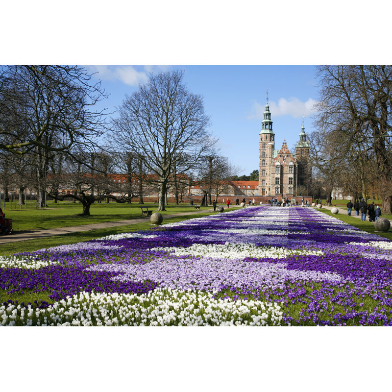 Rosenborg Castle by CrazyD - Wrapped Canvas Print, 12"H x 18"W