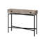 Table d'appoint Geno, console, vestibule, étroit, canapé, tiroir de rangement, salon, chambre à coucher, métal-1054697682