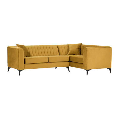 Adryen 5 Seater Velvet Corner Sofa 