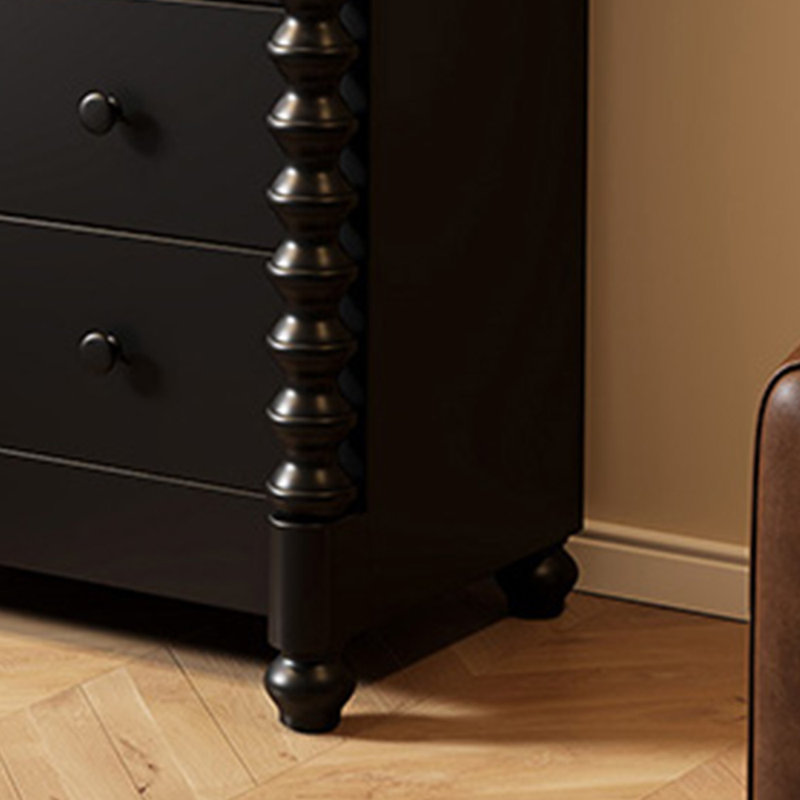 Commode d'appoint style européen, Noir