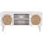Bleached White / Natural Rattan