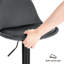 Kovary Swivel Upholstered Adjustable Height Counter Stool with Metal Frame-835330305