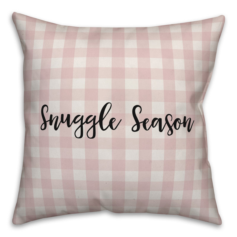  Coussin Snuggle Season, Coussin décoratif, Rose / Noir