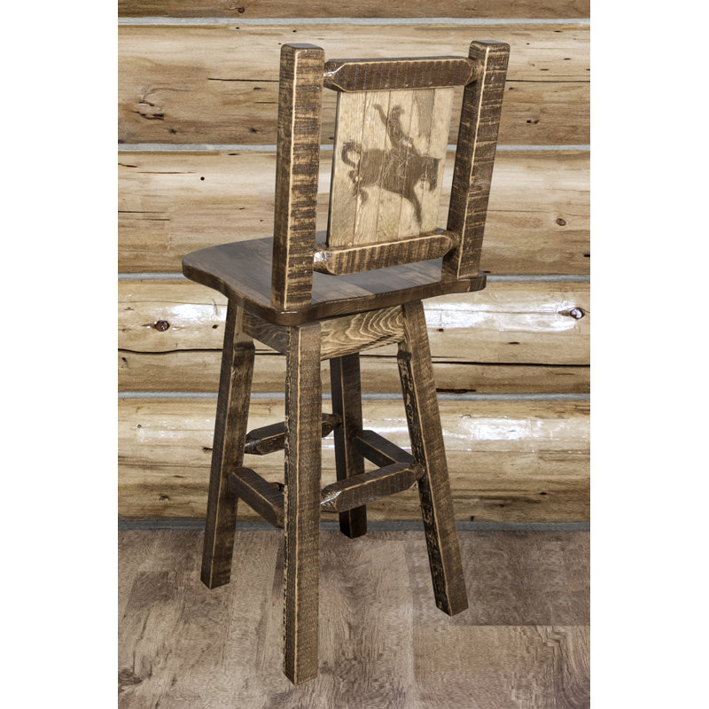Homestead Collection 24" Bar Stool, Brown