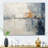 Abstract Blue Beige Road Collage II - Abstract Collages Canvas Art Print-165841037-165841073