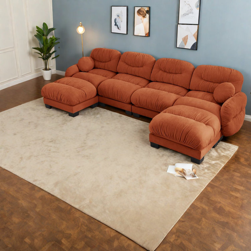 Canapé modulaire en chenille 4 places