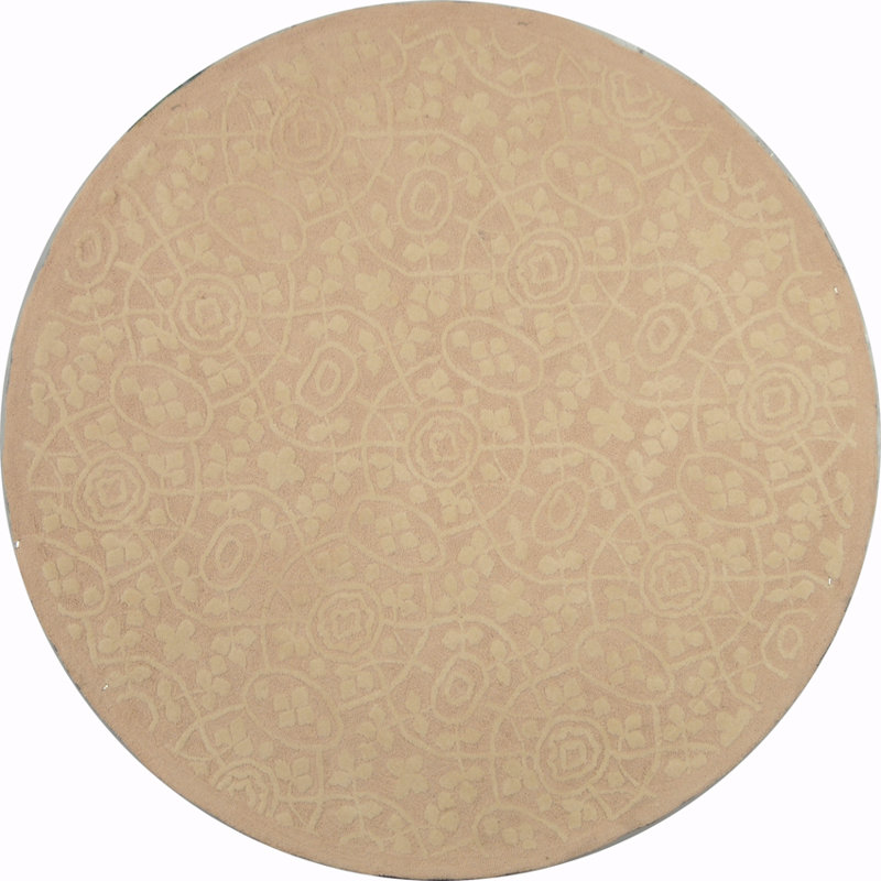 Tapis floral en coton crocheté à la main Martha Stewart, Rond 4 pi
