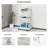 24''x20''x26'' Large Printer Table with Storage Shelf, 3 Tier Rolling Printer Cart with Wheels,Multifunctional Shelves for Home Office-98737006