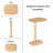 Hannabel Solid Wood End Table-1047725790