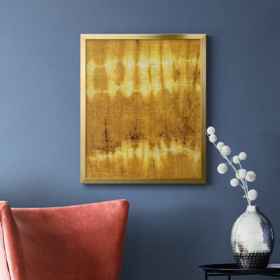 Toile encadrée de qualité supérieure Turmeric Sunrise IV - prête à être accrochée