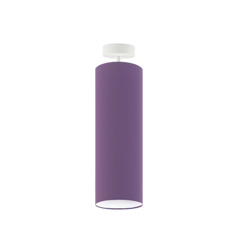 Audreanna Fabric Semi Flush Mount, Violet, White