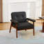 Fauteuil d'appoint en similicuir l 26 po