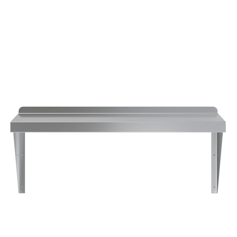 Tablette murale en acier inoxydable AmGood, H 16 po x l 30 po x P 14 po