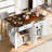 Kitchen Island with Power Outlet, Drop Leaf &amp; Storage | Farmhouse Off-White | Particle Board+MDF-928805967