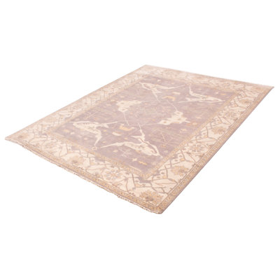 Tapis unique en laine noué à la main gris 9 pi x 11 pi 10 po One Tate