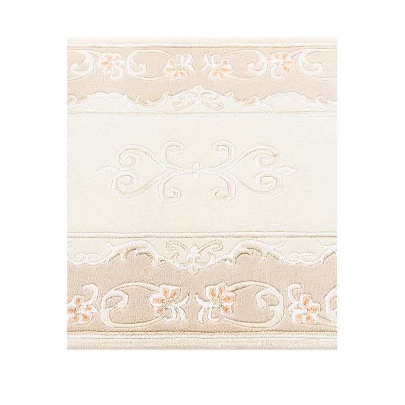 Tapis de couloir beige Indira