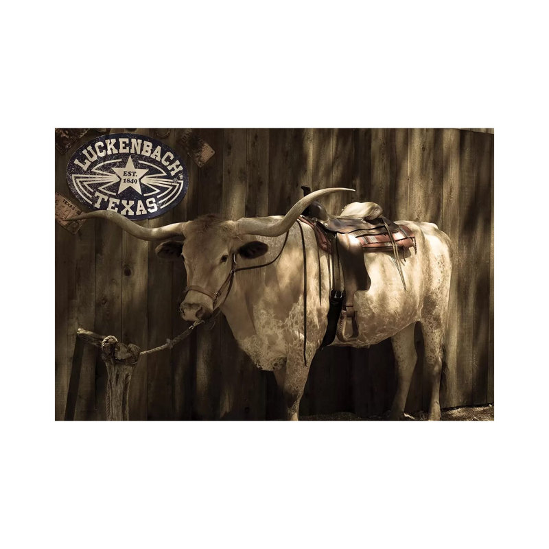 Vintage Texas 1 Piece Wrapped Canvas Wall Art, 20.32 cm H x 30.48 cm W
