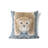 Lil Lying Leopard Tile Slate Throw Pillow-107792259