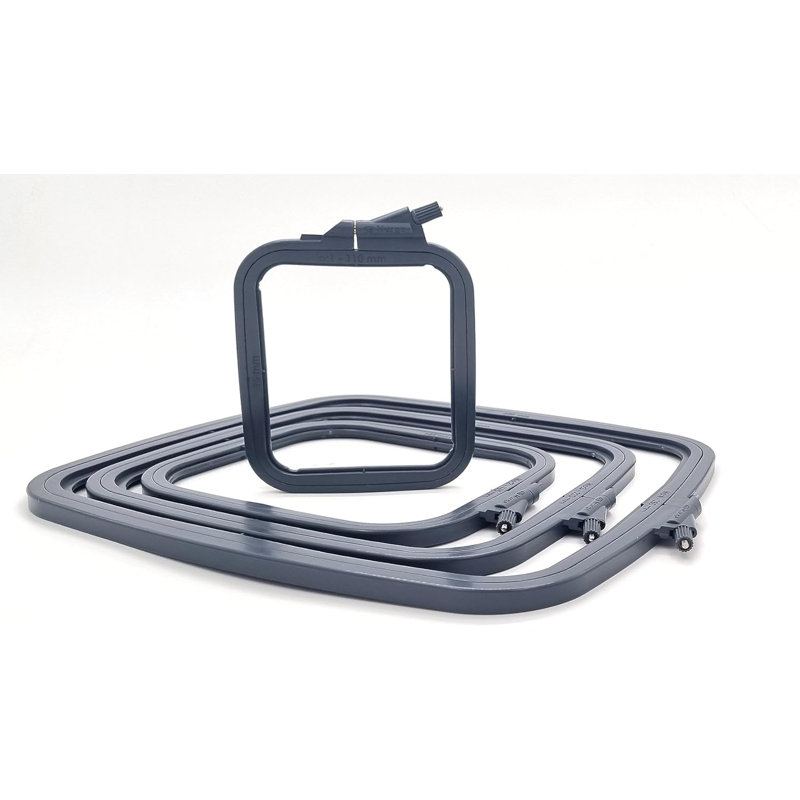 Cerceau carré en plastique nurge 170-12 anthracite, Gris